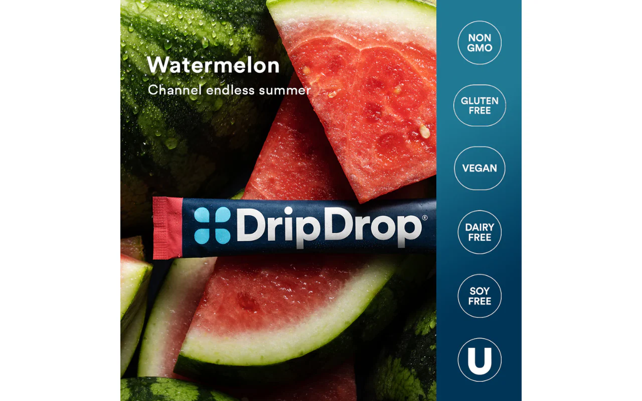DripDrop Hydration Relief Sachets Watermelon - Image 2