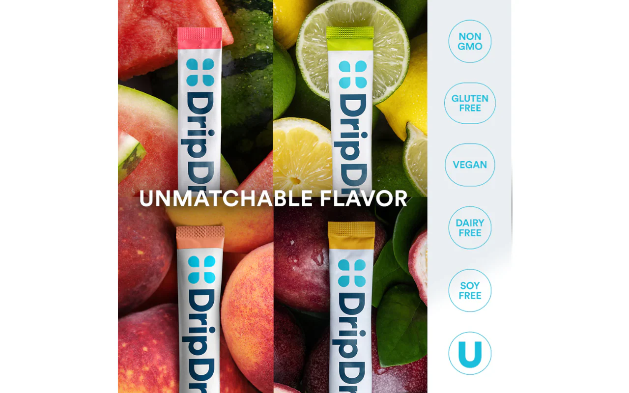 DripDrop Hydration Relief ZERO SUGAR Sachets Variety Pack - Image 2