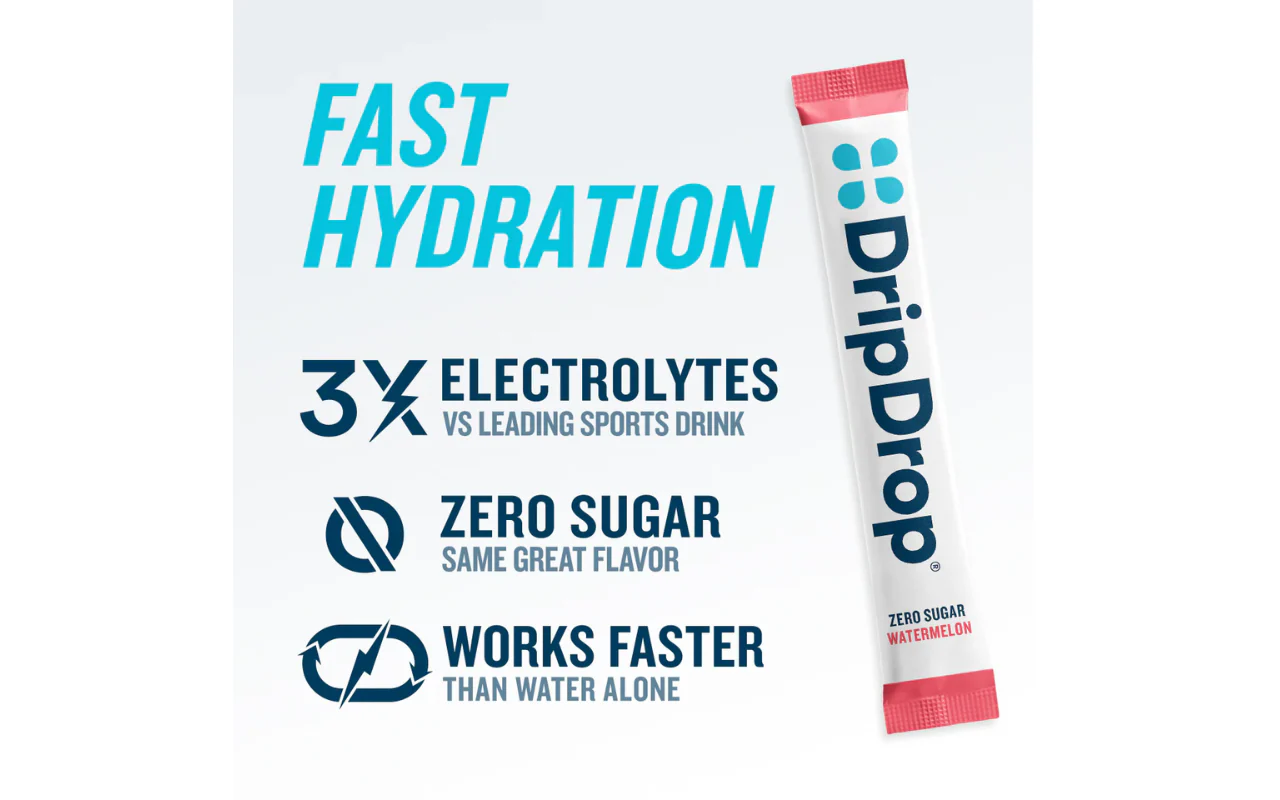 DripDrop Hydration Relief ZERO SUGAR Sachets Variety Pack - Image 4