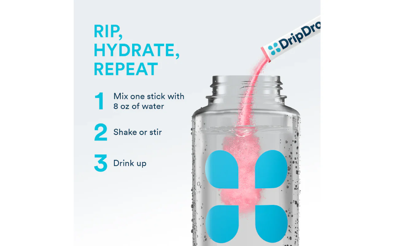 DripDrop Hydration Relief ZERO SUGAR Sachets Variety Pack - Image 7