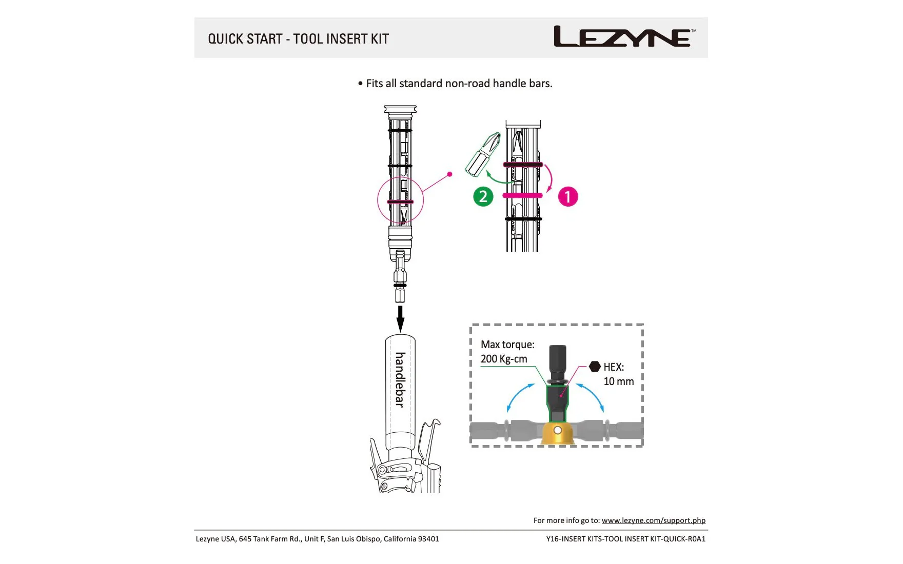 Lezyne Tool Insert Kit Medium - Image 3