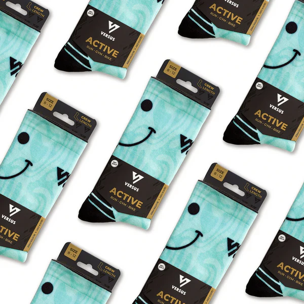 Versus Bubblegum Smile Active Crew Socks - Image 9